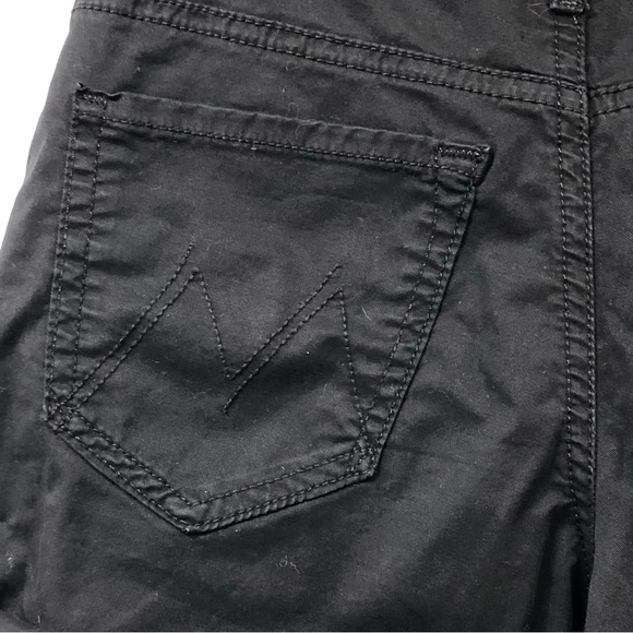 Mother The Dropout Cuff Short Island Fever Black Size 24 - Picture 3 of 16